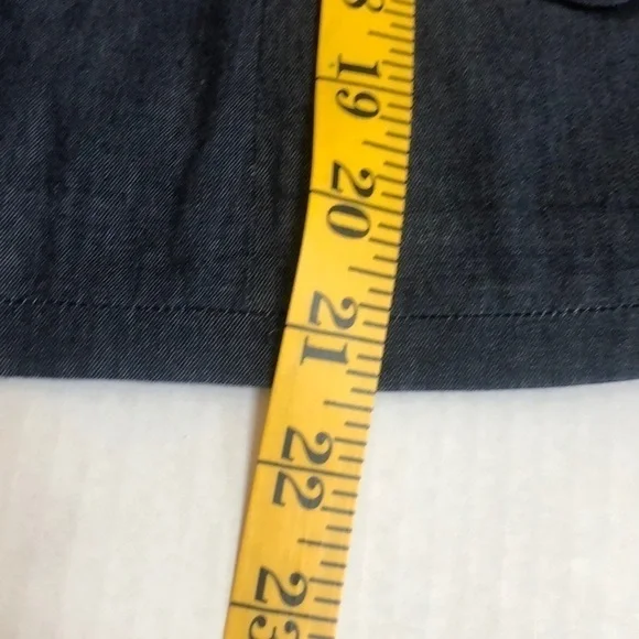 Kate Hill Women’s Light Weight Cotton Blue Denim Cropped Blazer/Jacket Size 10P - Picture 14 of 16